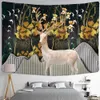 Wandteppiche Nordic Forest Tapisserie Wandbehang Fantasy Sternenhimmel Mystery Home Decor R230710
