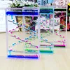 Decoratieve objecten Beeldjes Zandloper Timer Gemengde kleur Tweekleurige oliedruppel Ladder Vloeibaar Water Creatieve decoratie Verjaardagscadeau Woondecoratie 230710