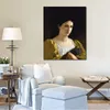 Beautiful Female Canvas Art Bedroom Decor Lady with Glove William Adolphe Bouguereau Painting Handmade High Quality