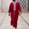 Odzież etniczna muzułmanin dubaj mężczyźni Jubba Thobe islamskie kimono długa szata saudyjski muzułmanin nosić Abaya kaftan Islam arabski opatrunek Mens288y