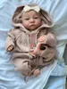 Poppen 19inch Reeds Geschilderd Afgewerkt Reborn Babypop Levi Awake geboren Maat 3D Huid Zichtbare Aderen Collectible Art 230710