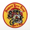 Top-Qualität von Bandidos Support Your Local. Stickerei-Patch. Detaillierter Patch Red Club MC Biker Motorrad für Jacke 252E