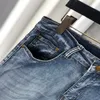 Erkekler Kot Lüks Tasarımcı Kot Sakın Sıkıntılı Fransa Moda Pierre Pierre Düz Erkek Bisikletçi Deliği Streç Denim Sıradan Jean Erkekler Sıska Pantolon Elastik 3io2