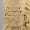 Outros Vestuário Macacões Masculinos Calça Cargo Casual Algodão Multi Bolsos Calças de Trabalho do Exército Militar Streetwear Calças retas Calças compridas x0711