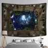 Tapissries Fantasy Starry Sky Mural Wall Hanging Tapestry Mystery Universe Home Decor Wall Bakgrund