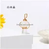 Bedels Natuurlijke Kristalsteen 2Cm Paddestoel Standbeeld Carving Reiki Healing Gold Wire Wrap Hanger Voor Ketting Sieraden Maken Drop Deliv Dh3Ab