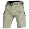 Young men summer cotton shorts large size cargo pants sport loose wear resistant casual pants