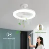 Other Home Garden Ceiling Fans With Remote Control and Light 30W LED Lamp Fan Smart Silent For Sitting Room Bedroom E27 Converter Base 230711