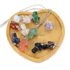 Pendentif Colliers Pierre Naturelle Fil Enroulé Sculpture 2Cm Champignon Reiki Guérison Cristal Oeil De Tigre Quartz Aventurines Collier Pour Femmes Dhr2Z