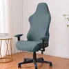 Pokrowce na krzesła jednokolorowe pokrycie do gier miękka elastyczność pokrowce na fotele fotel do komputera ramię Stretch obrotowy podnośnik 230711