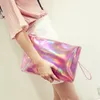 Evening Bags Hologram Laser Messenger For Teenage Girls Tassel Chains Bag Women Crossbody Optical Maser Leather 230711