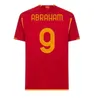 S-4XL 23 24 Dybala Romas Soccer Jerseys Pellegrini Belotti Celik Abraham Aouar El Shaarawy 2023 Fotbollströjor Mancini Kumbulla Men Kids Kit El Shaarawy Uniforms