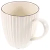 Set di stoviglie Tazze da caffè in ceramica Colazione Latte squisito Bevanda per la casa Tazza d'acqua Ceramica bianca Amanti dell'ufficio