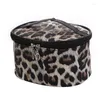 Kosmetiska väskor Mode Vintage leopardtryck Handväskor för kvinnor Researrangör Tvättväska Förvaring Sminkpåsar Liten kvinna toalettväska