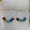 Pendientes de gota bohemios hechos a mano Cristal natural 7 Chakras Reiki Healing 230710