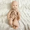 Dockor 17 tum Premie storlek Reborn Meadow Doll Kit med namn på halsen Soft Touch Naturtrogna fräsch färg Baby 43cm 230710