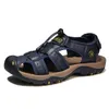 Sandalen Heren Sandaal Echt Leer Heren Schoenen Voor De Zomer Grote Maat Outdoor Wandelschoenen Mannelijke Sandalen Man Slippers Plus size 230710