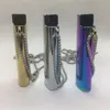 Smoking Colorful Metal Alloy Lighter J3 Lighter Case Casing Shell Protection Sleeve Portable Necklace Innovative Sheath Herb Tobacco Cigarette Holder Pendant DHL
