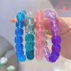 Strand Bracelet Luminous Fluorescent Resin Night Light Jellery Glow In The Dark Pour Femme