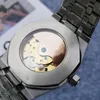 Orologio meccanico da uomo 42MM automatico tutto in acciaio inossidabile orologio impermeabile luminoso Anello di diamanti stile coppia Tourbillon orologio classico montre de luxe