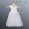 Stage Wear bianco La Sylphide Tutu di balletto romantico Abito da ballerina Abito da donna Fata bianca Tutu di balletto professionale lungo con ali179w