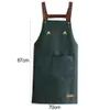 Tablier de cuisine Sangle Tablier Anti-encrassement Poche Cuisine Accessoires Réglable Oilproof Workwear Été Mince Tablier À Manger Pour Manucure Magasin R230710