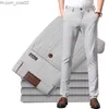 Men's Pants Pliesxale Spring Summer Stripe Set Men's Luxury Formal Work Men's Business Dress Men's Grey Navy Blue Trousers P85 Z230712