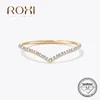 ROXI Moissanite diamentowe pierścionki biżuteria kobiety pierścionek zaręczynowy 925 srebro biżuteria ślubna Moissanite obrączka