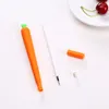Dessin animé créatif Simulation carotte stylo neutre belle étudiante apprendre papeterie eau aiguille Tube noir bureau Signature