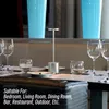 Table Lamps Modern LED Lamp Cordless Night Light Bedside Metal Alloy Desk Atmosphe For Room Decor USB Rechargeable