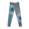 Aktiva byxor Hokusai möter Fibonacci Golden Ratio #2 Leggings Kvinnor För Gym I Capris Sportswear Kvinna