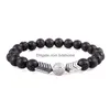 Bracelets De Charme Pierre De Lave Volcanique Naturelle Diffuseur D'huile Essentielle Bracelet Guérison Nce Yoga Aimant Flèche Perles Bracelet Drop Delivery Dhlwh