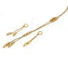 Collana Orecchini Set Ciondoli di moda Set di palline Colore oro Piccole perline Dubai Per donne / ragazze Gioielli etiopi Regalo africano