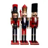 60CM Nutcracker King Soldier Wooden Figurine Christmas Decoration Handcraft Walnut Puppet Toy Gift New 2011274856155