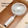 Ventilatori Elettrici Telecamere Casa Portatile Telescopico Treppiede Ventilatore da Pavimento LED Luce da Campeggio per Esterni Ventilatore da Soffitto 4000mAh USB Ricaricabile Ventilatore da Tavolo di Raffreddamento ad Aria