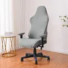 Stoelbekleding Effen Kleur Gaming Cover Zachte Elasticiteit Fauteuil Kussenovertrekken Computer Seat Arm Stretch Roterende Lift 230711