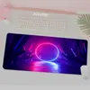 Muismatten Polsaanzicht Maat 700x300x2mm Grote XL Muismat Neon stad Laptop Muismat Computer Toetsenbord Gaming Mousepad Gamer R230710