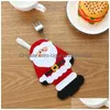 Decorazioni natalizie sierware posate da posate snowman snowman rendeer forcone tasche tasche per tavolo da tavolo da tavola xbjk2111 drop gasle dhfcb