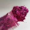 Acryl Poeders Vloeistoffen 100g Ultra Dunne Poly Effen Kleur Nagel Onregelmatige Confetti Glitter Vlokken Ambachtelijke Sticker Chunky Rood Zwart Blauw Decor 230711