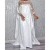 Vêtements ethniques blanc Style africain robes pour femmes 2021 grande taille Robe Africaine Femme vêtements Abaya dubaï Boubou caftan Maxi D297L