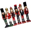 60CM Nutcracker King Soldier Wooden Figurine Christmas Decoration Handcraft Walnut Puppet Toy Gift New 2011275531204