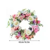 Decorative Flowers Spring Wreath Multicolor Wedding Decoration Rattan Silk Cloth Home Decor Artificial Hanging Garland