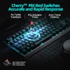 Thunderobot KG5104 Cherry MX Mechanical Gaming Keyboard, N-key Rollover, 10 Modes Light Effect Adjustment- Classic Version LED Lights spel tangentbord ione mus