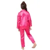 Pijamas Atacado Pijamas Crianças Meninas Meninos Cetim Manga Longa Conjunto de Pijamas Pijamas Loungewear L313 230710