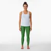 Actieve Broek Verticale Strepen Groen Zwart En Geel Leggings Fitness Kleding Sport Vrouw