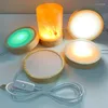 Lamp Holders Dia.10cm 1m Round Wooden LED Night Light Base Decorative Display Stand For Crystals Glass Ball Decor