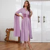 Casual Dresses Women Luxury Elegant Maxi 2023 Spring Autumn Long Sleeve Embroidery Abaya Muslim Turkish Evening Party Robe Vestido