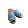 Damespantoffels met één woord Modieuze Romeinse sandalen, Strand Outdoor All-Matching Letters Platte pantoffels Kwaliteit