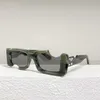 Designerski top OFF W okulary przeciwsłoneczne Off osobowość gap plate mała ramka biała sama hip-hop Okulary przeciwsłoneczne trend street shot Okulary przeciwsłoneczne