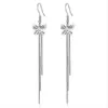 Stud NEHZY Silver plating Jewelry Fashion Woman High Quality Earrings Vintage Butterfly Long Tassel Hook 230710